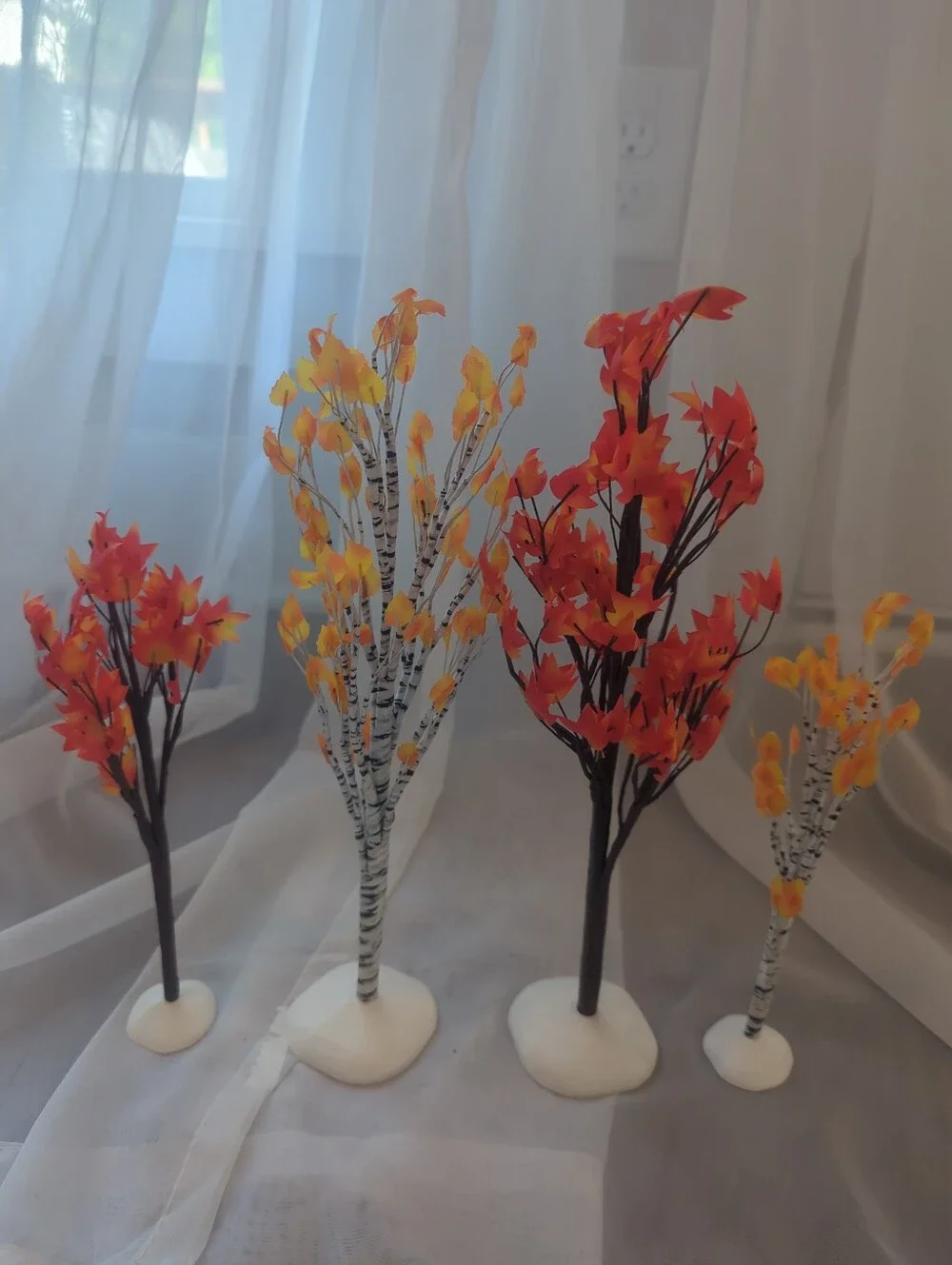 Department 56 Autumn Maple & Birch Trees